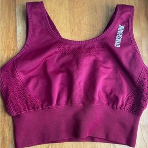 Gymshark Burgundy Sports Bra